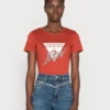 Guess Icon Tee - T-Shirt Print - Sonoran Red