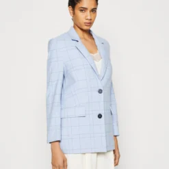 Selected Femme Slfthea Relaxed - Halflange Jas - Blue Heron