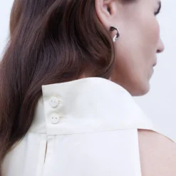 ADOLFO DOMINGUEZ Ethically Grown Draped Gro - Blouse - Ecru