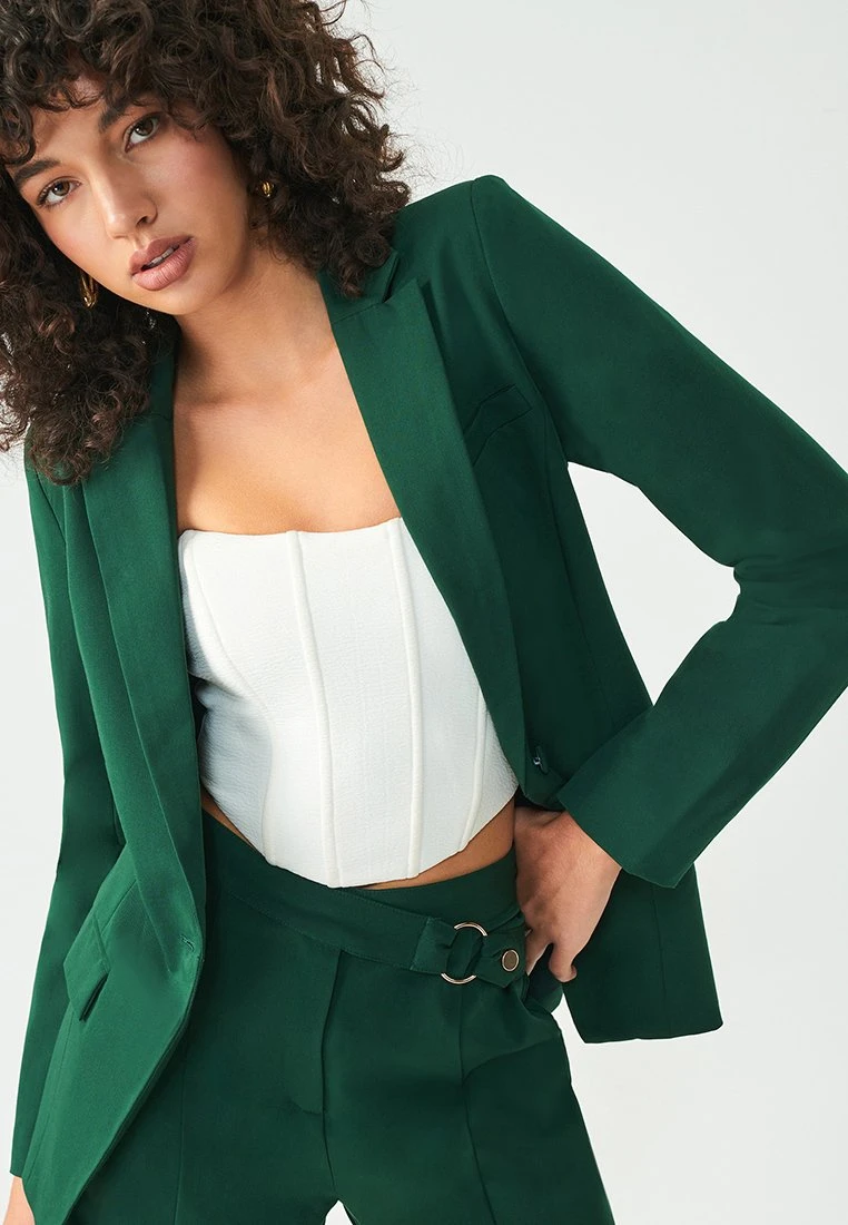 Amalfi- Blazer - Emerald 5 Amalfi- Blazer - Emerald - Afbeelding 5