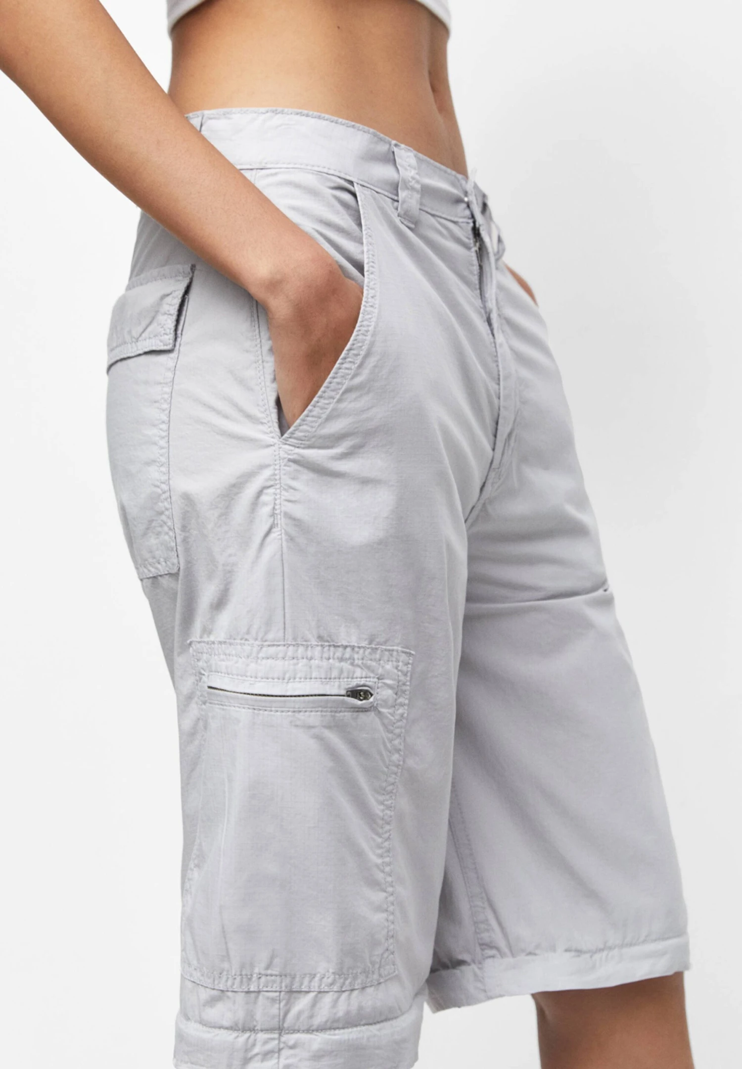 PULL & BEAR With Removable Legs - Broek - Light Grey 4 PULL & BEAR With Removable Legs - Broek - Light Grey - Afbeelding 4