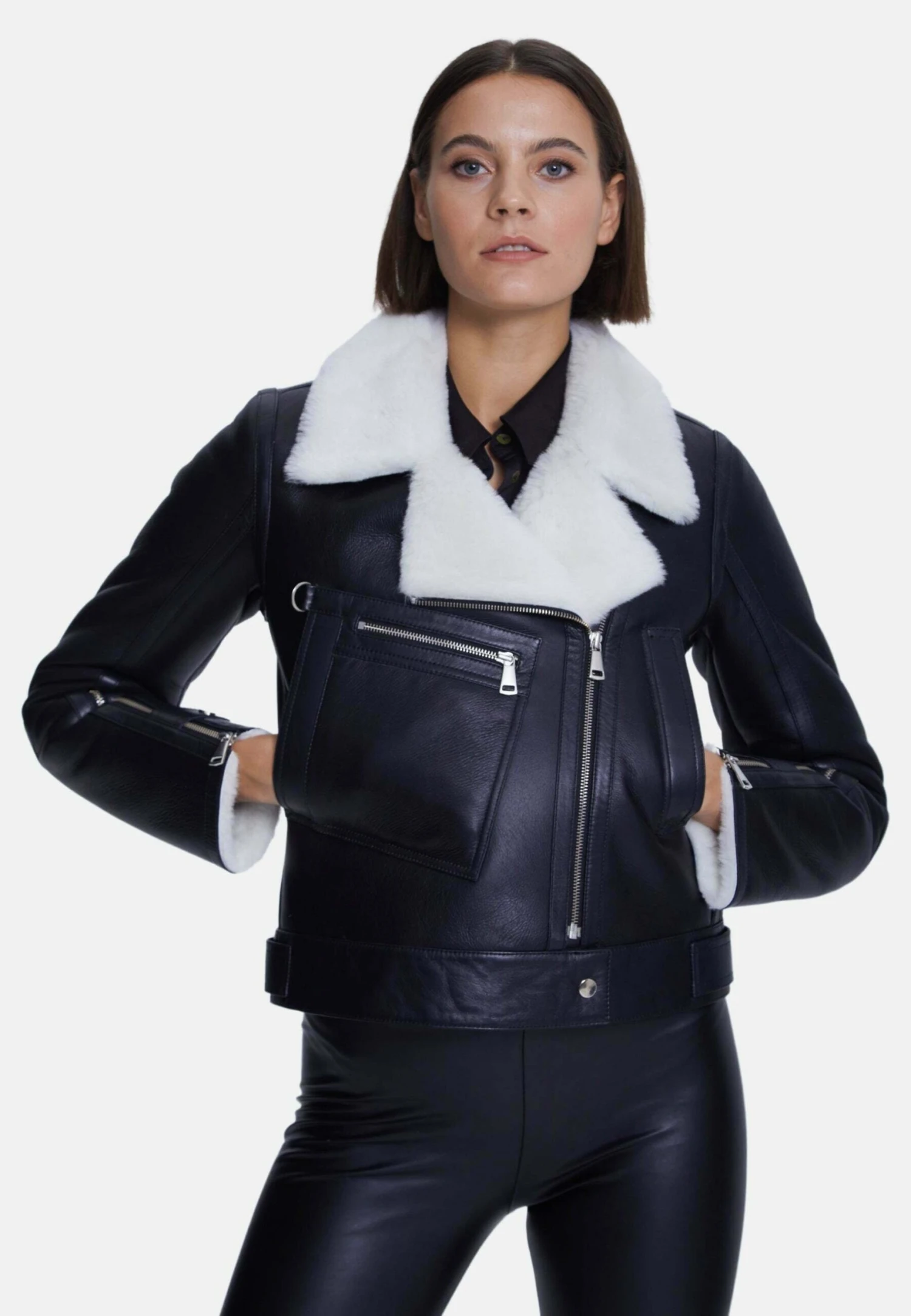 Leren Jas - Black 4 Leren Jas - Black - Afbeelding 4