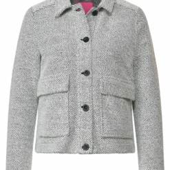 STREET ONE Bouclé Mit Knopfleiste - Lichte Jas - Schwarz 12 STREET ONE Bouclé Mit Knopfleiste - Lichte Jas - Schwarz -Aanbiedingen Mode Toon Winkel c6d18cbb93da46c497a69797bc4b7c2d