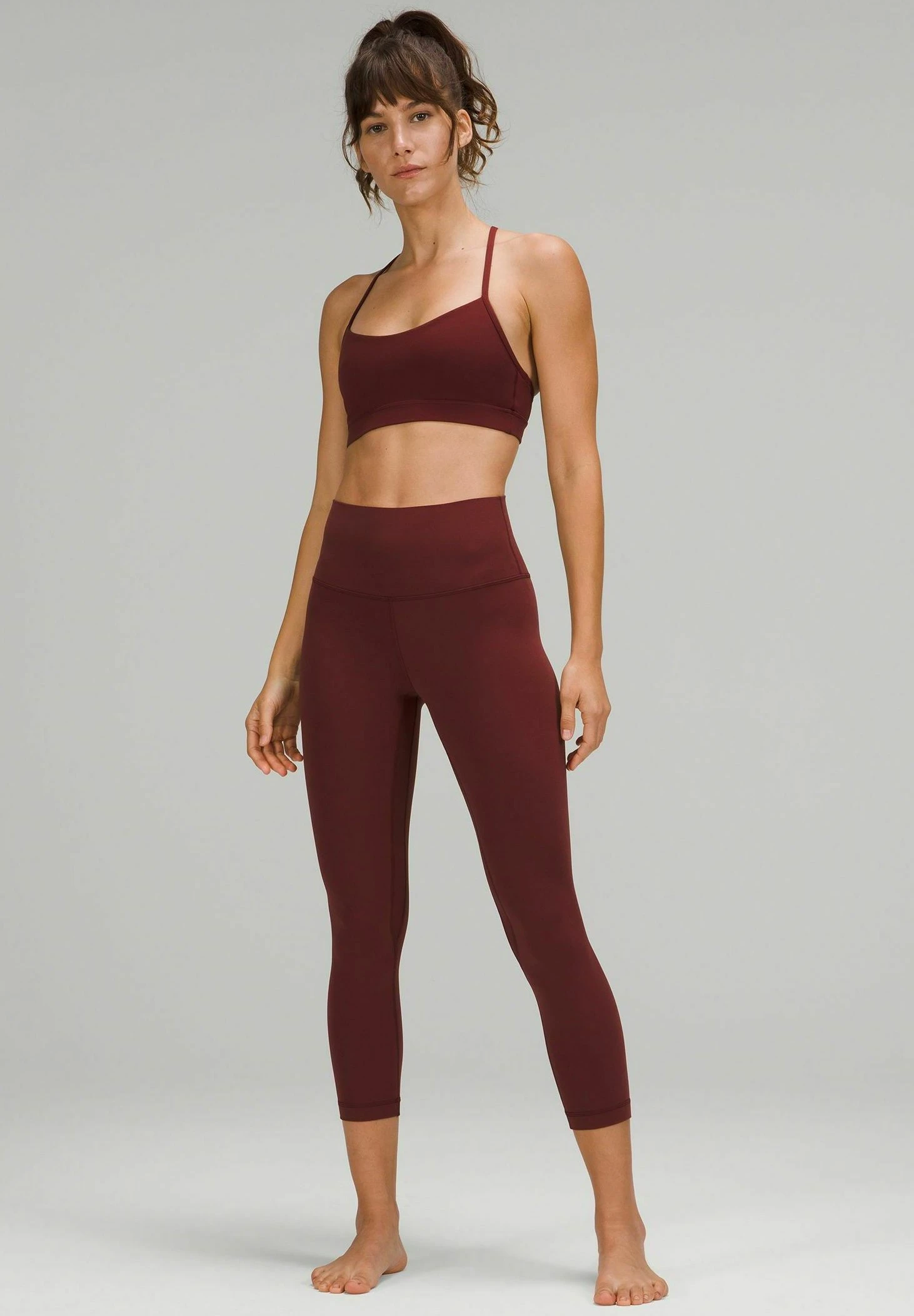 Lululemon Align Hr Crop 23 - Legging - Red Merlot 2 Lululemon Align Hr Crop 23 - Legging - Red Merlot - Afbeelding 2