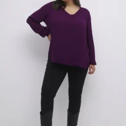 Ami Ls - Blouse - Potent Purple