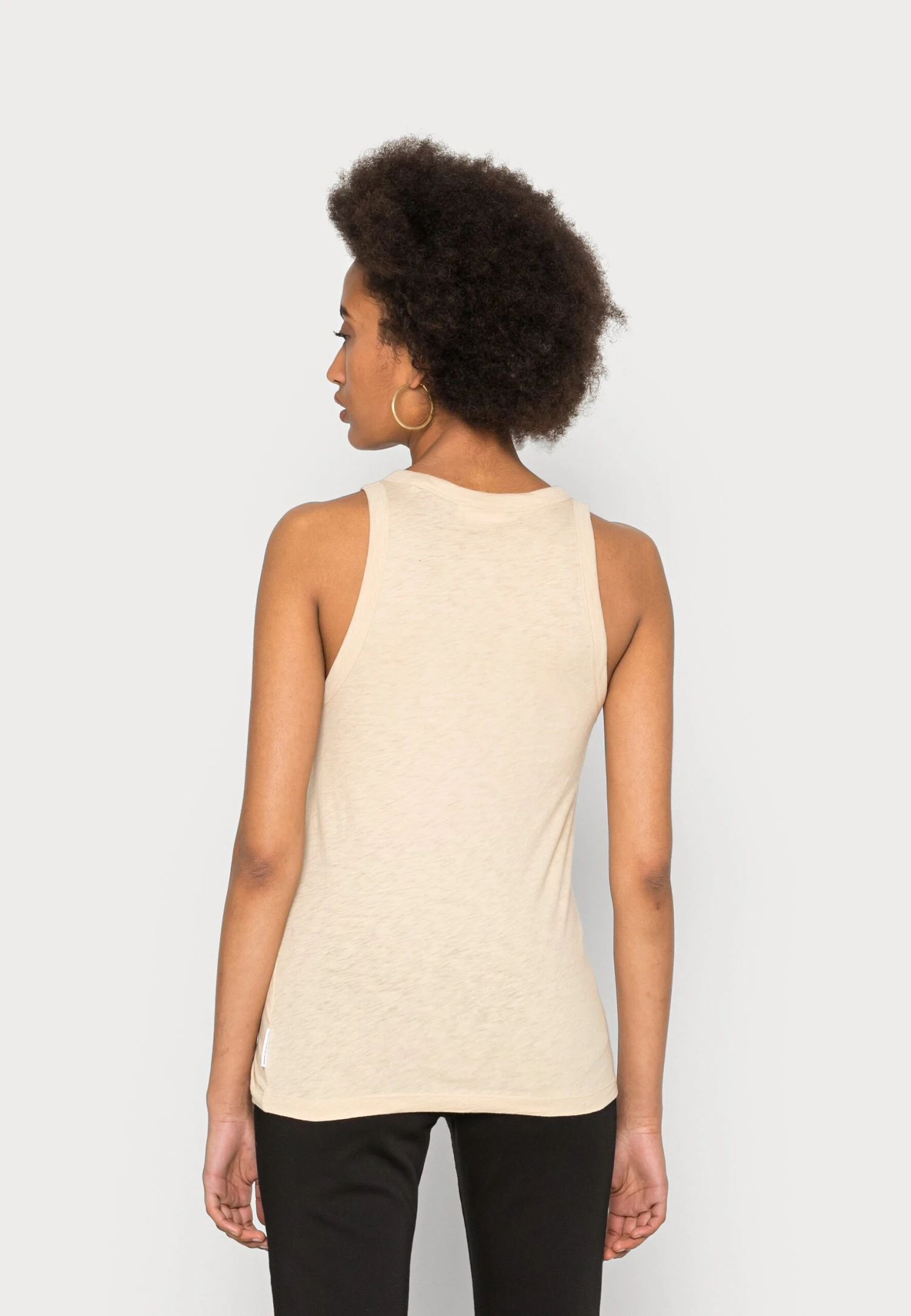 Marc O'Polo DENIM Sleeveless High Roundneck - Top - Skimming Stone 3 Marc O'Polo DENIM Sleeveless High Roundneck - Top - Skimming Stone - Afbeelding 3