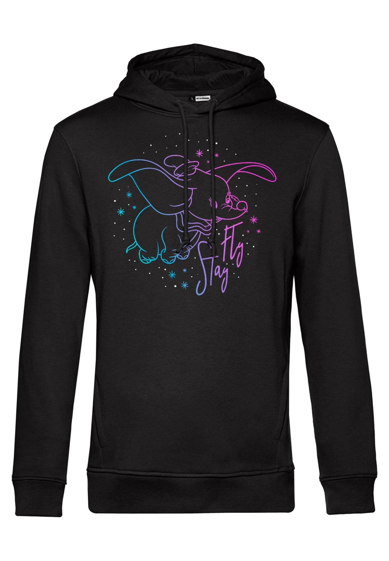 Disney Dumbo Stay Fly Dumbo - Hoodie - Black 4 Disney Dumbo Stay Fly Dumbo - Hoodie - Black - Afbeelding 4