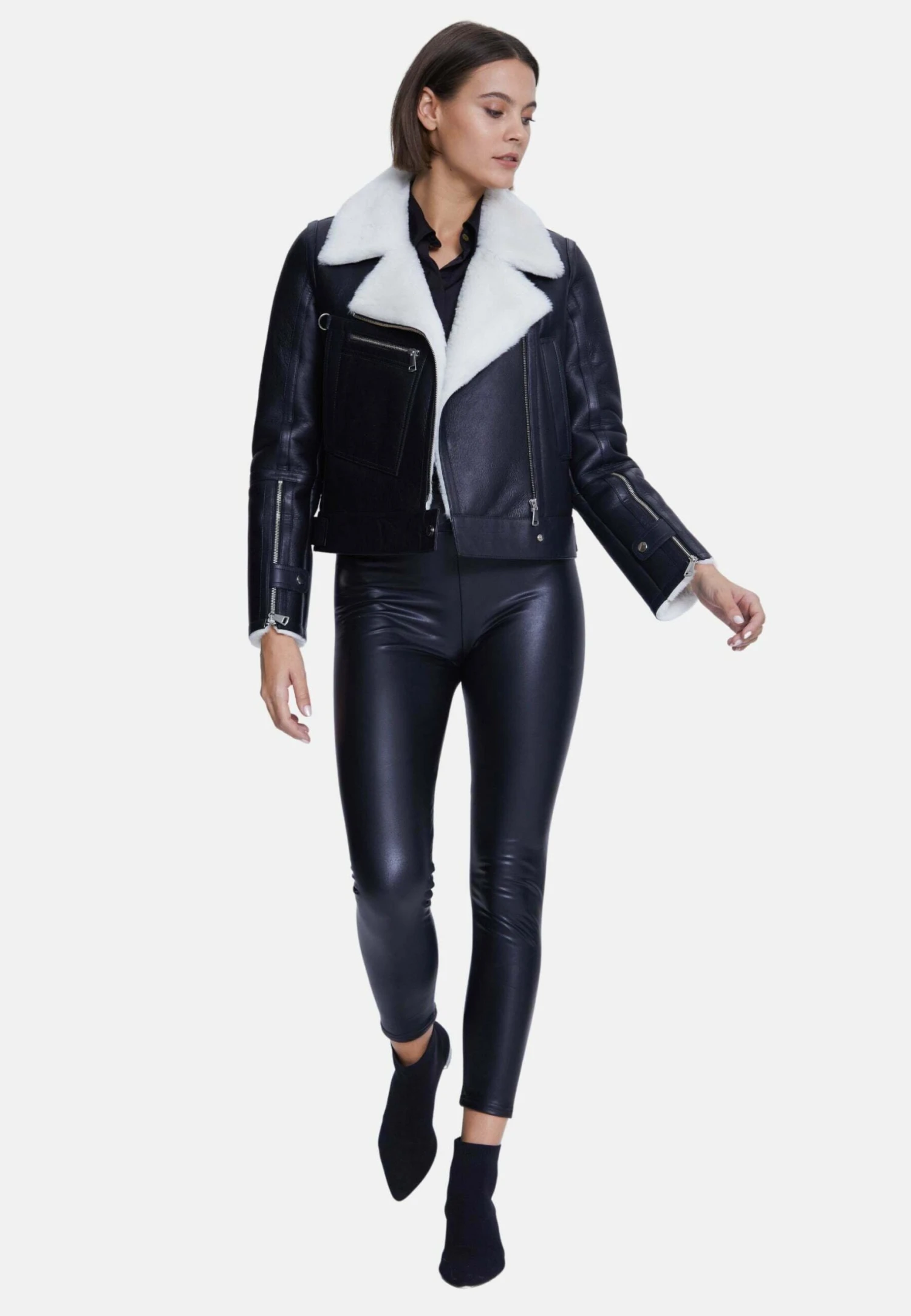 Leren Jas - Black 2 Leren Jas - Black - Afbeelding 2