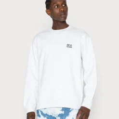 Obey Clothing Established Works Eyes Crew Unisex - Sweater - Ash Grey