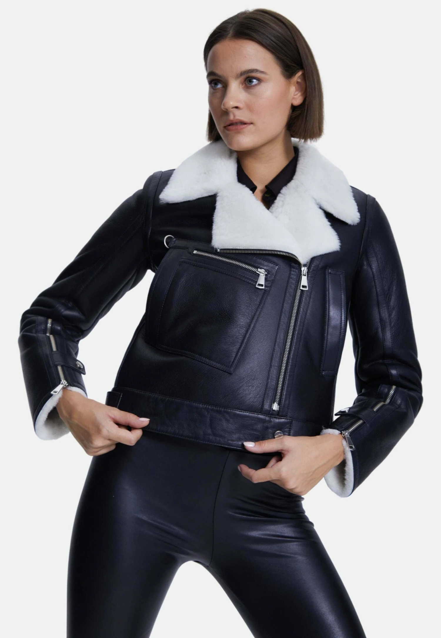 Leren Jas - Black 3 Leren Jas - Black - Afbeelding 3