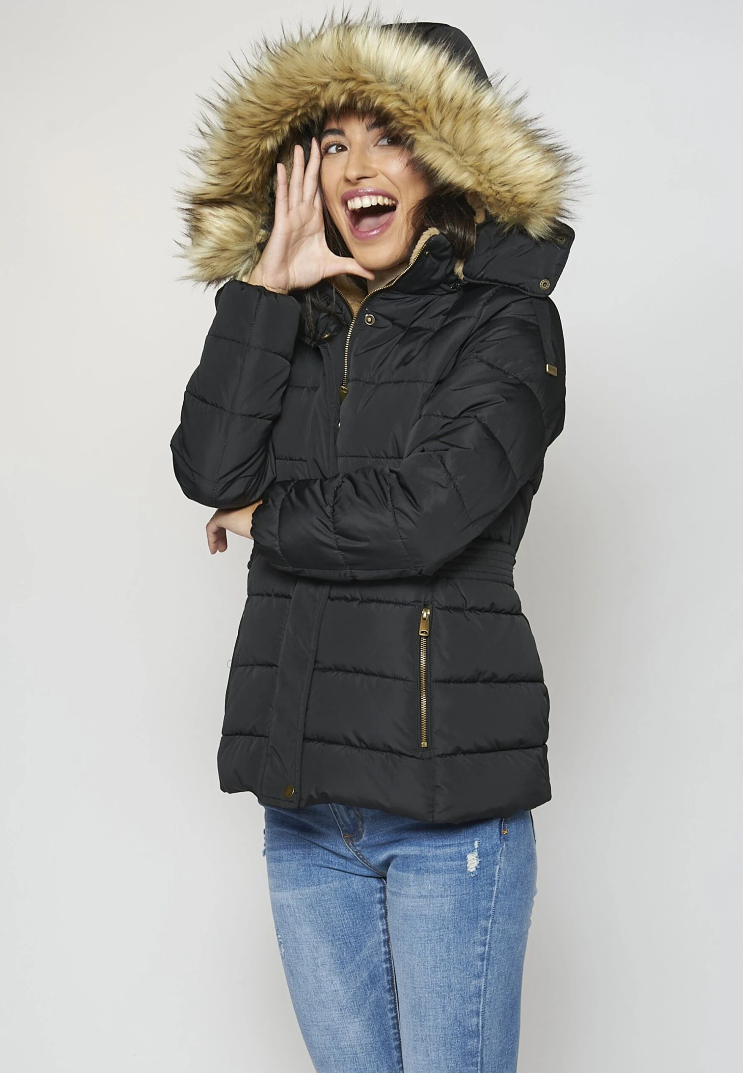 Koroshi Winterjas - Black 1 Koroshi Winterjas - Black