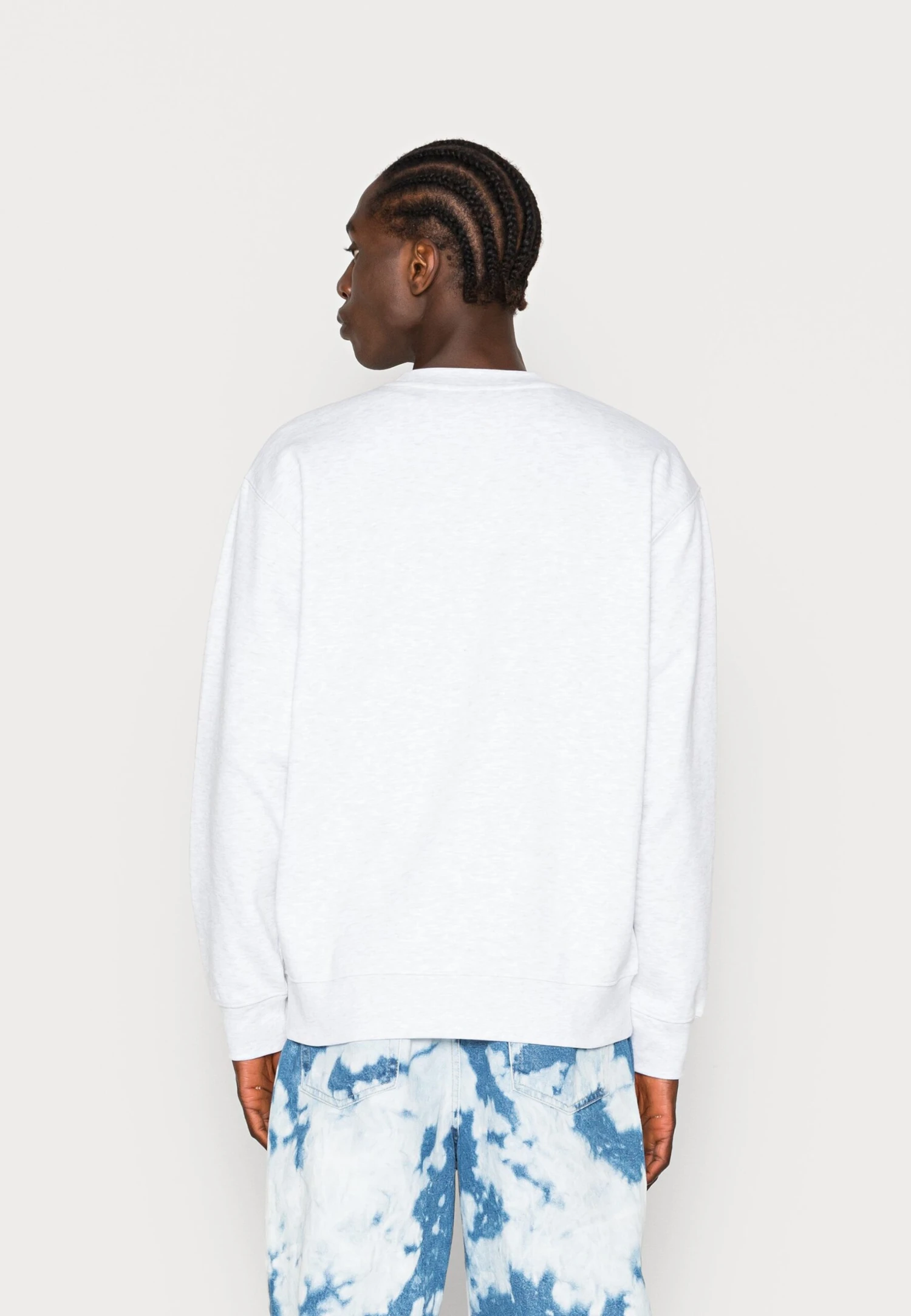 Obey Clothing Established Works Eyes Crew Unisex - Sweater - Ash Grey 3 Obey Clothing Established Works Eyes Crew Unisex - Sweater - Ash Grey - Afbeelding 3