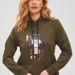 Cat Casual - Hoodie - Khaki