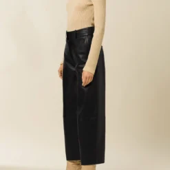 IVY OAK Lila - Leren Broek - Black -Aanbiedingen Mode Toon Winkel f9e207b21dc54e01b3cf1de49392af03