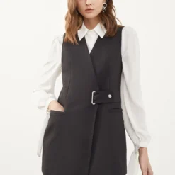 Double Breasted - Bodywarmer - Black