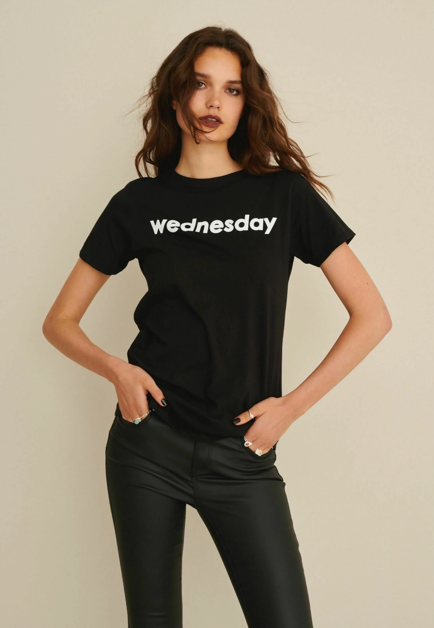 Next Wednesday Slogan Graphic Standard - T-Shirt Print - Black 1 Next Wednesday Slogan Graphic Standard - T-Shirt Print - Black